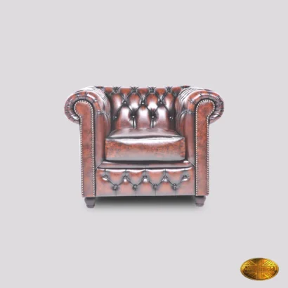 Chesterfield Classic Brighton Fotelja | 1-sjedište | Antique Brown | RASPOLOŽIVO ODMAH